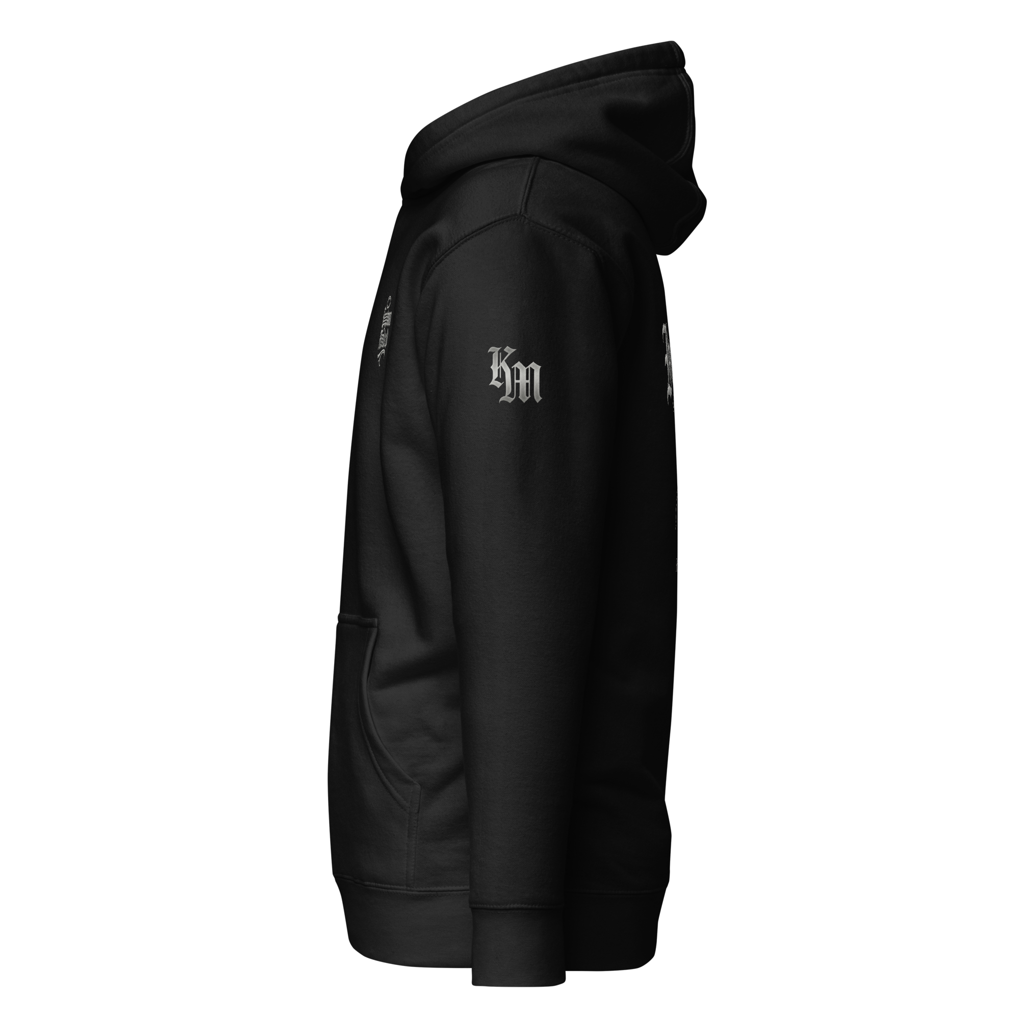 Humility Premium Pullover Hoodie — black — Left