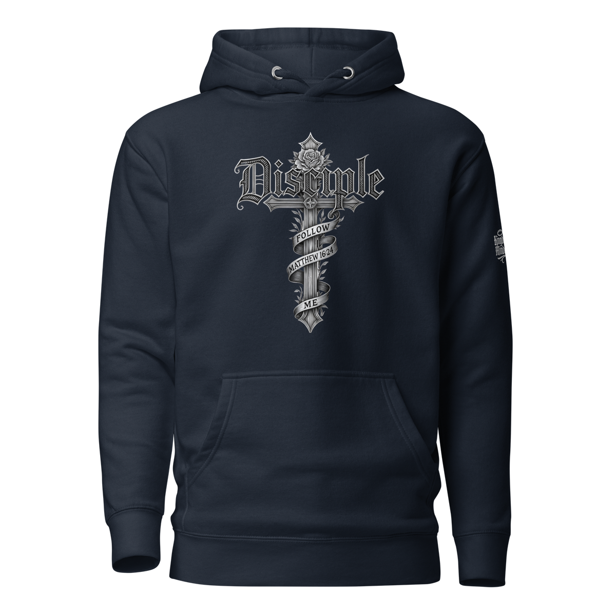 Disciple Pullover Hoodie — Classic Navy — Front