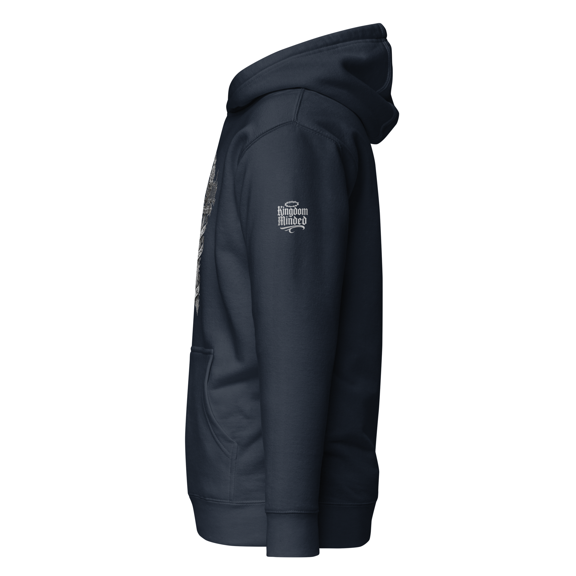 Disciple Pullover Hoodie — Classic Navy — Left