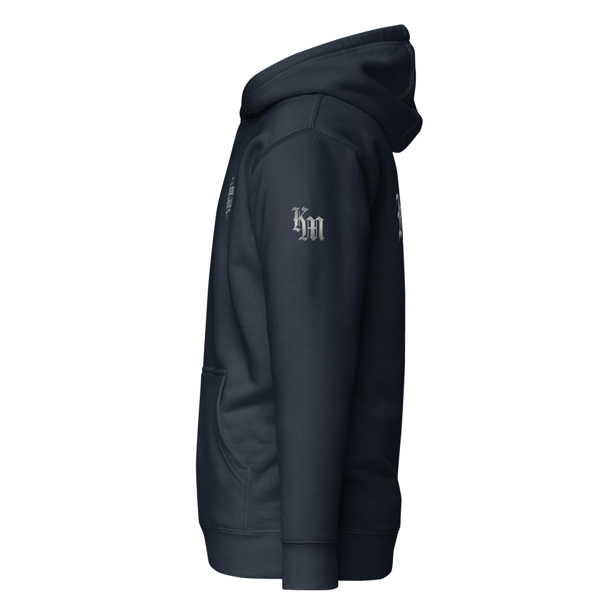 Humility Premium Pullover Hoodie — Classic Navy — Left