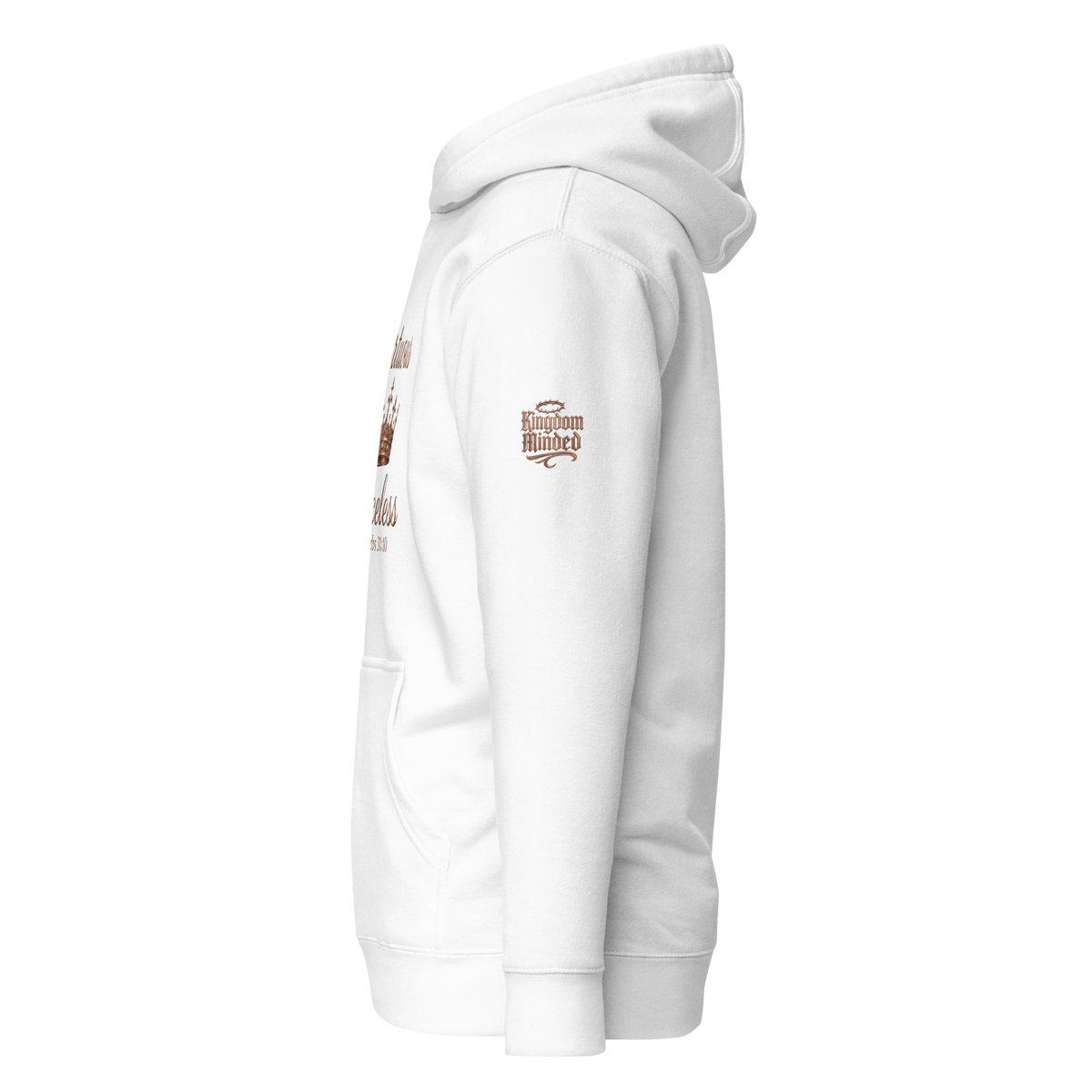 Virtuous Woman Pullover Hoodie — white — Left