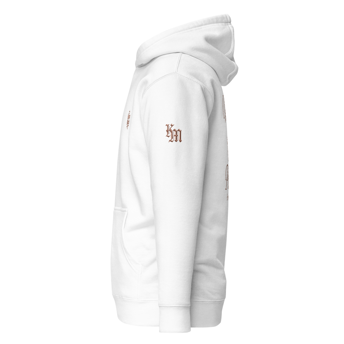 Virtuous Woman Premium Pullover Hoodie — white — Left