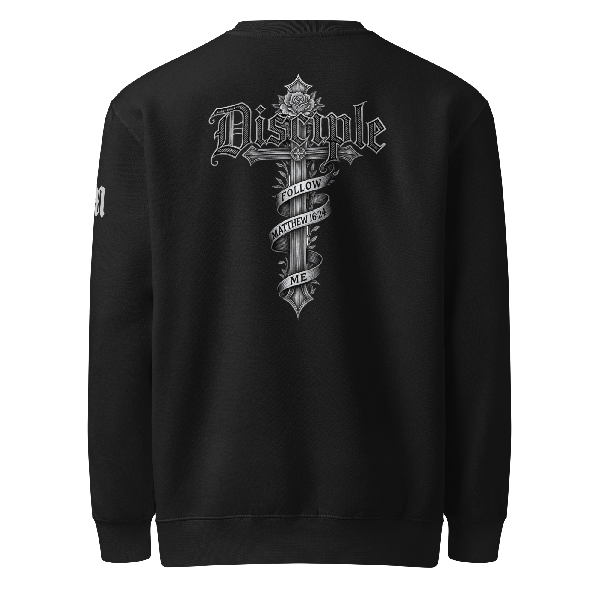 Disciple Premium Sweatshirt — black — Back