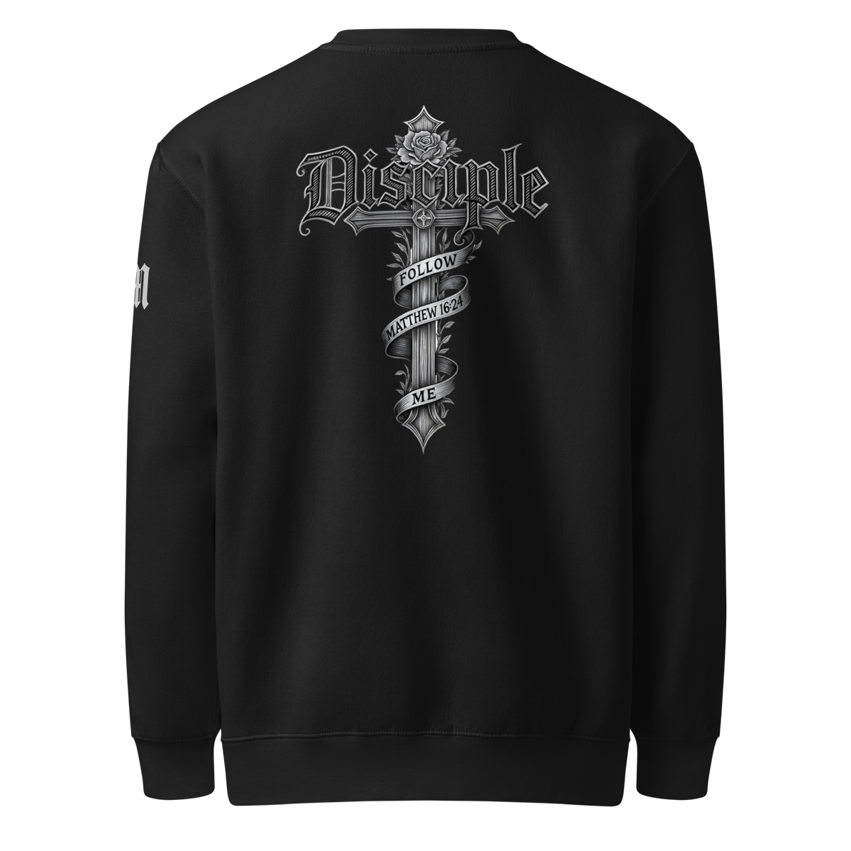 Disciple Premium Sweatshirt — black — Back