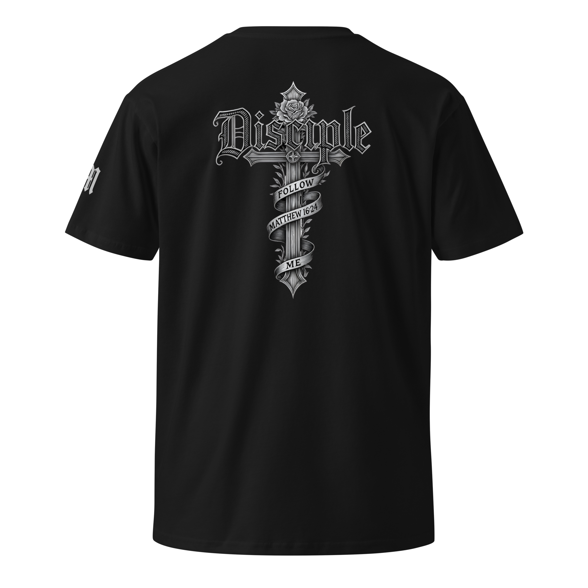 Disciple Premium Tee — Black — Back