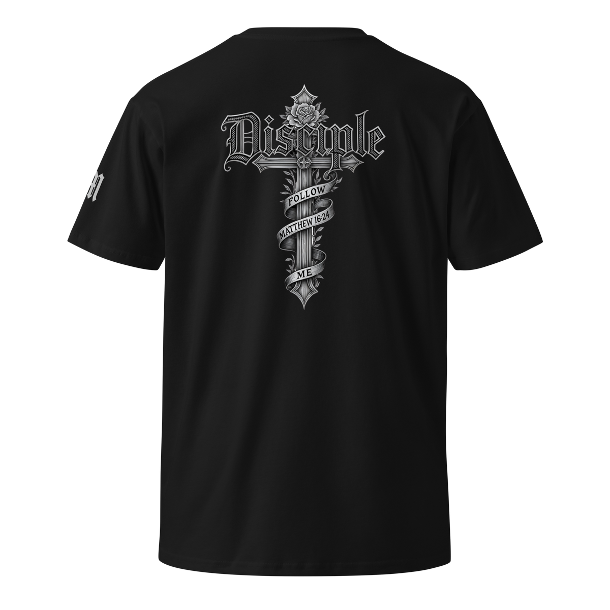Disciple Premium Tee — Black — Back