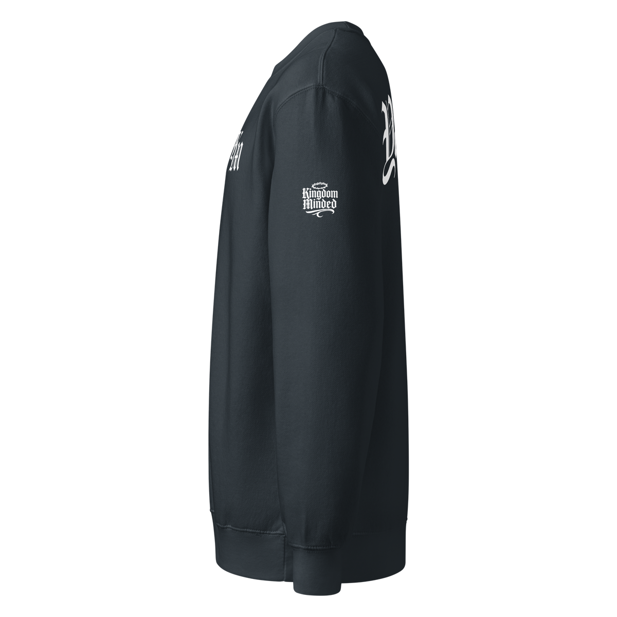 Yahweh Premium Sweatshirt — Navy — Left