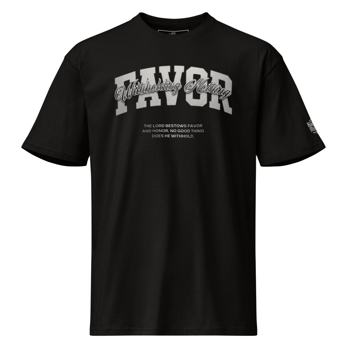 Favor Standard Tee — black — Front