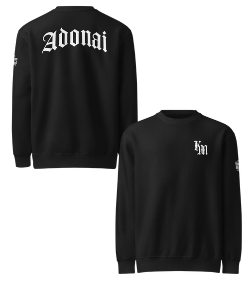 Adonai Premium Sweatshirt — black — Collage