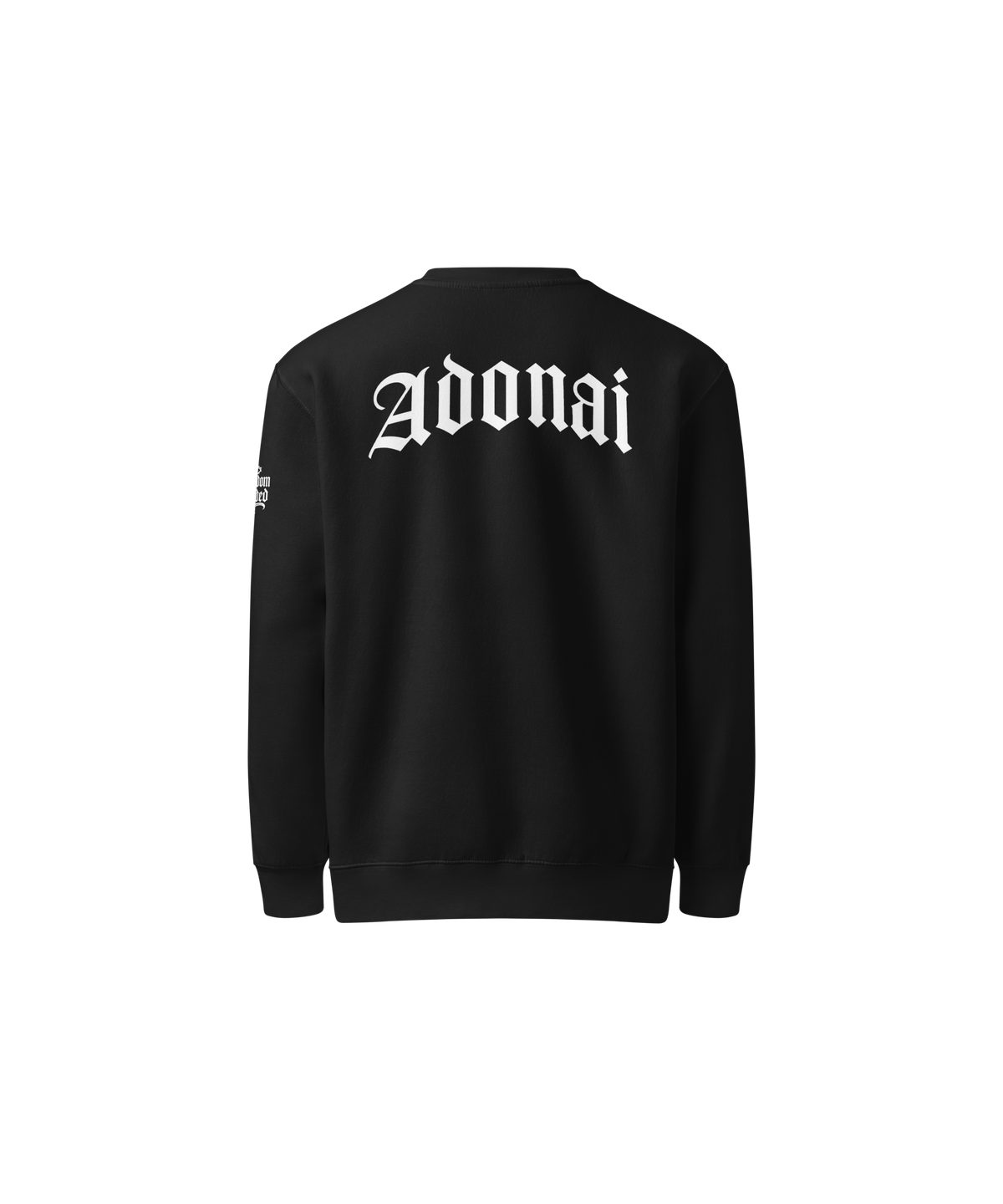 Adonai Premium Sweatshirt — black — Back