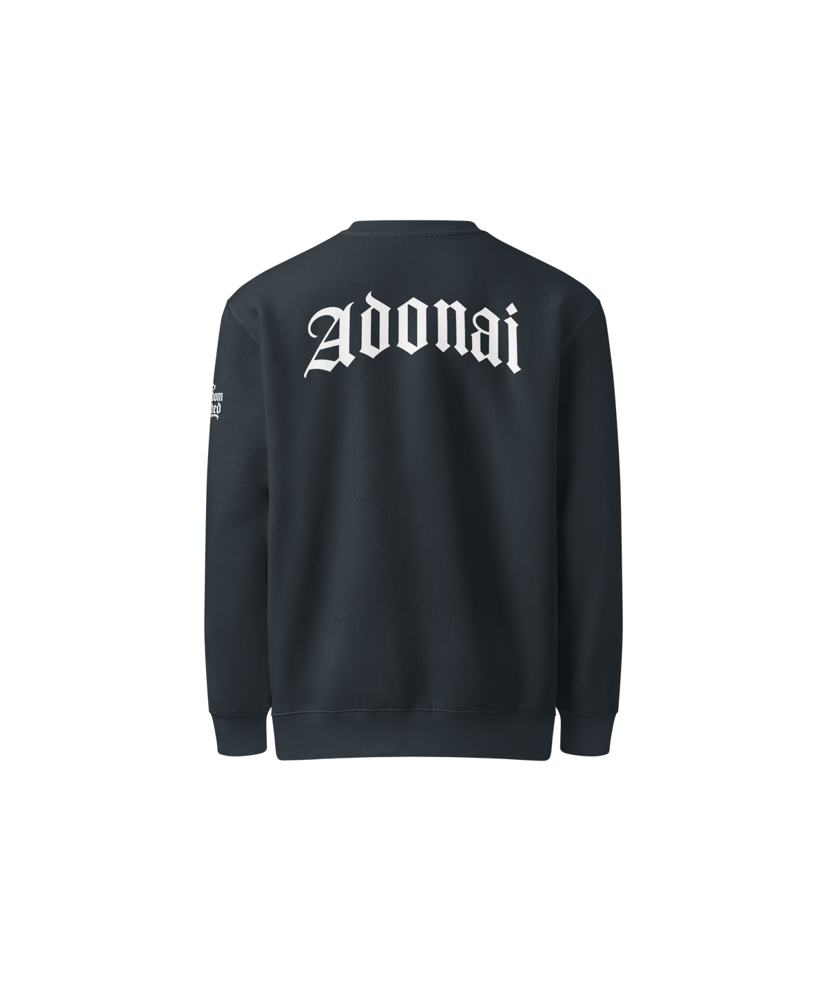 Adonai Premium Sweatshirt — navy — Back