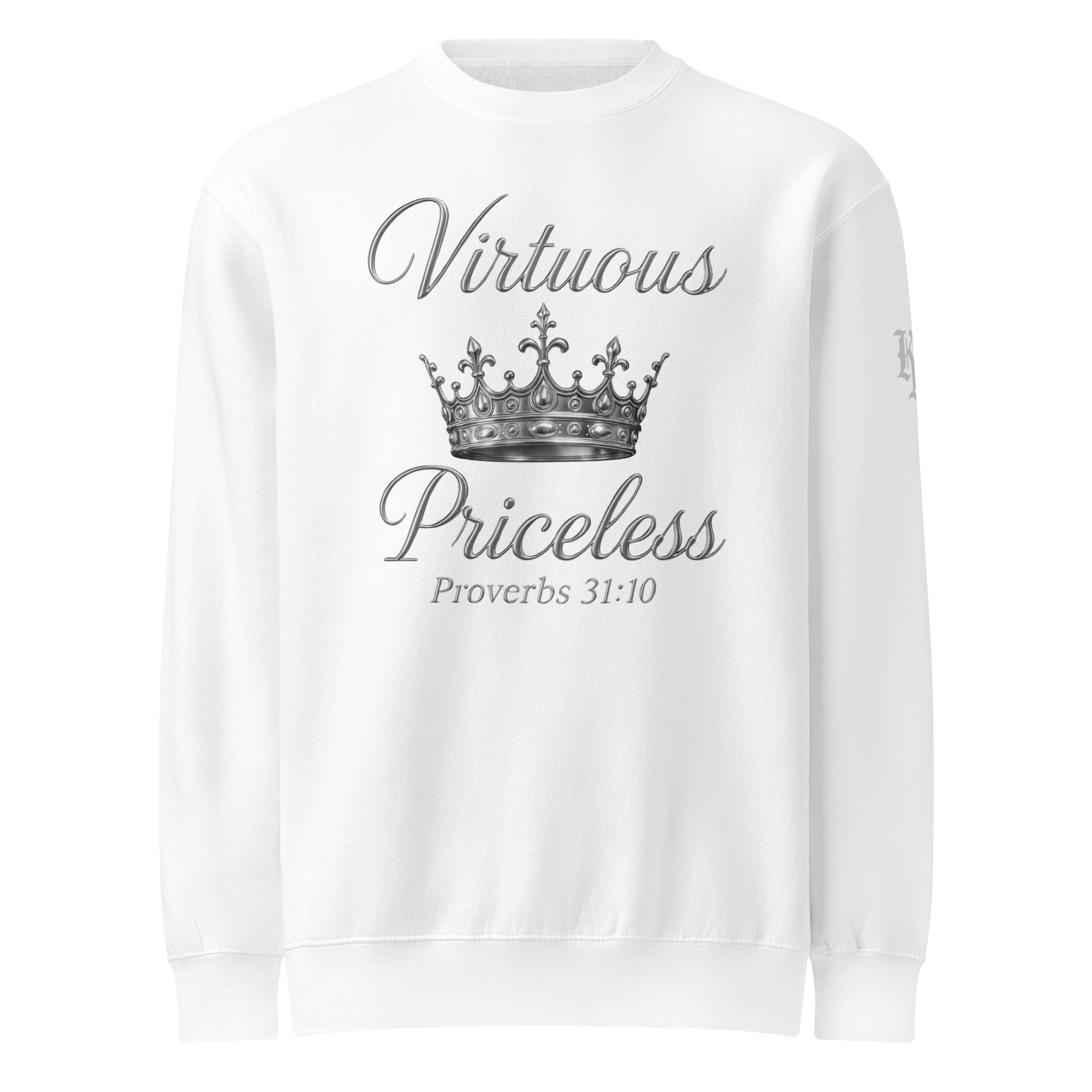 Virtuous Woman Sweatshirt — white — Front