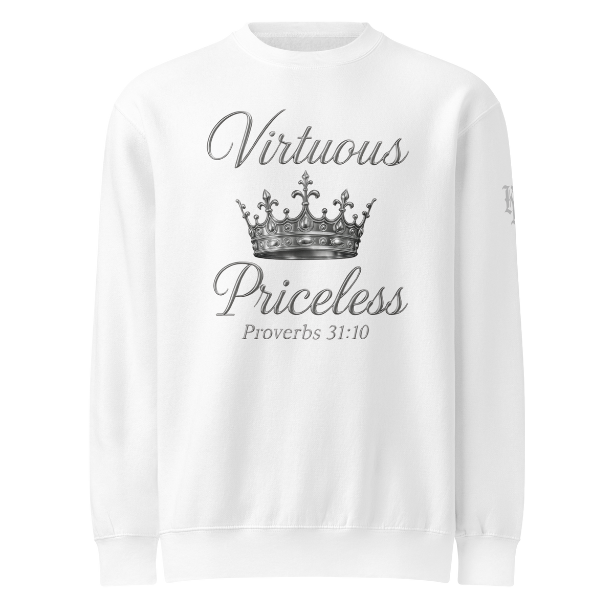 Virtuous Woman Sweatshirt — white — Front