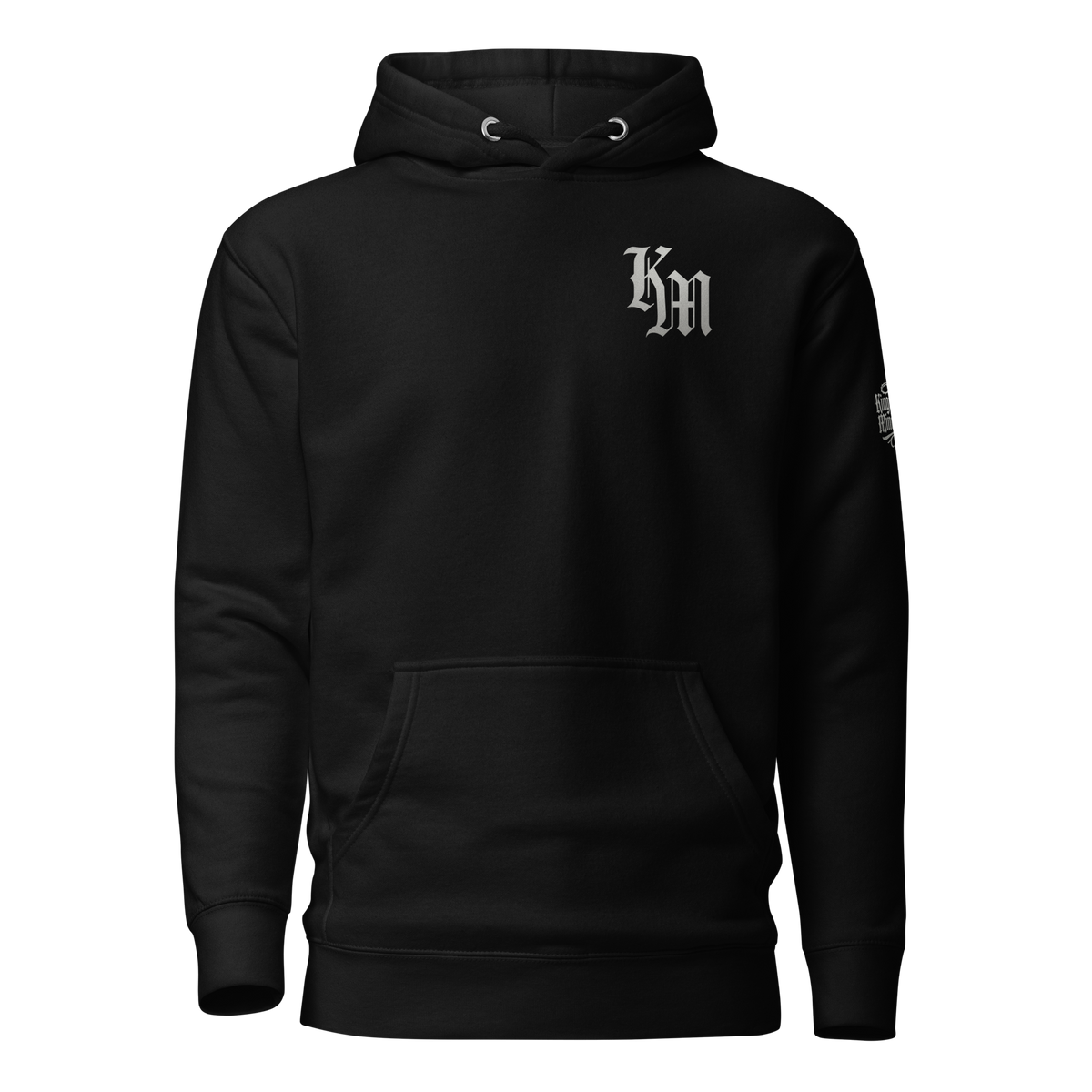 Favor Premium Pullover Hoodie — black — Front