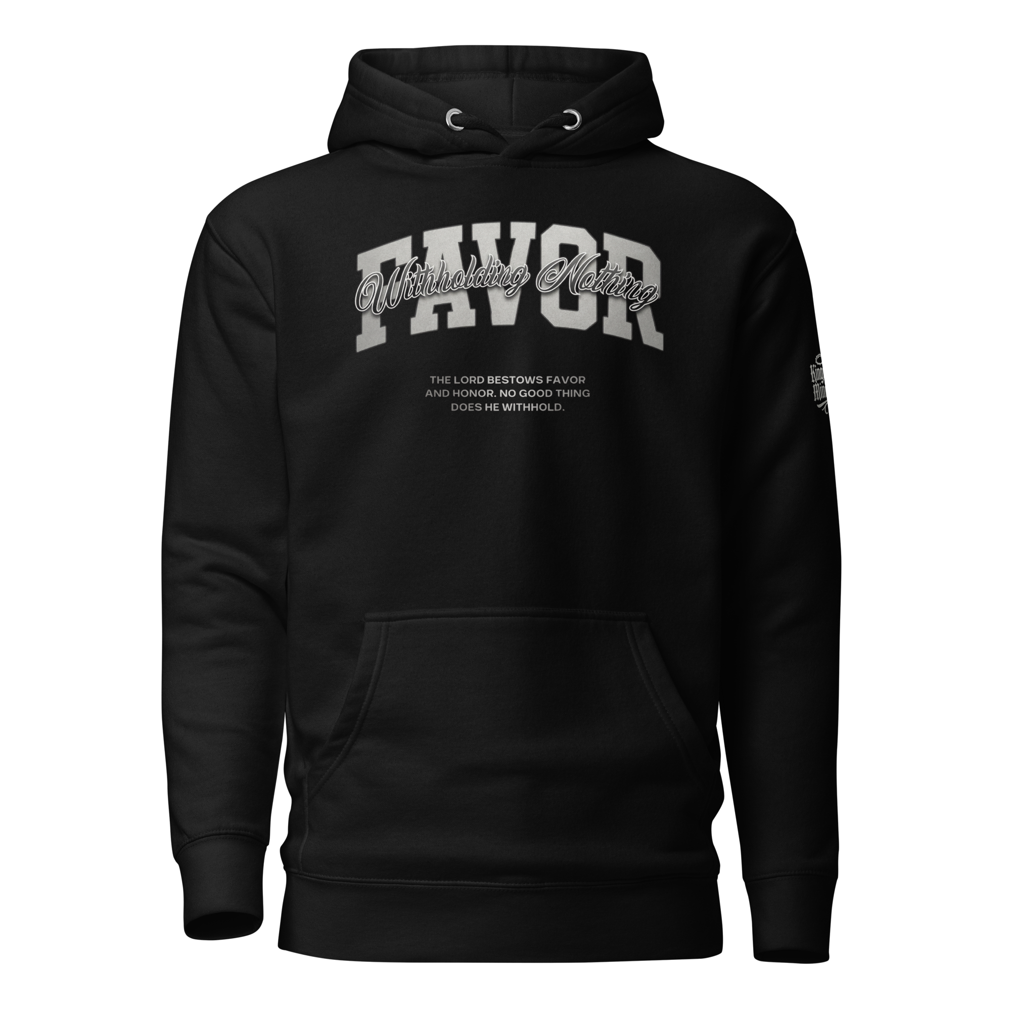 Favor Pullover Hoodie — black — Front