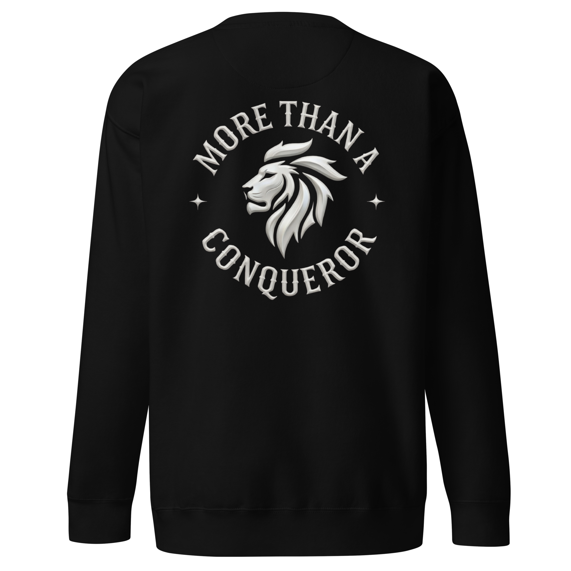 Conqueror Premium Sweatshirt — black — Back