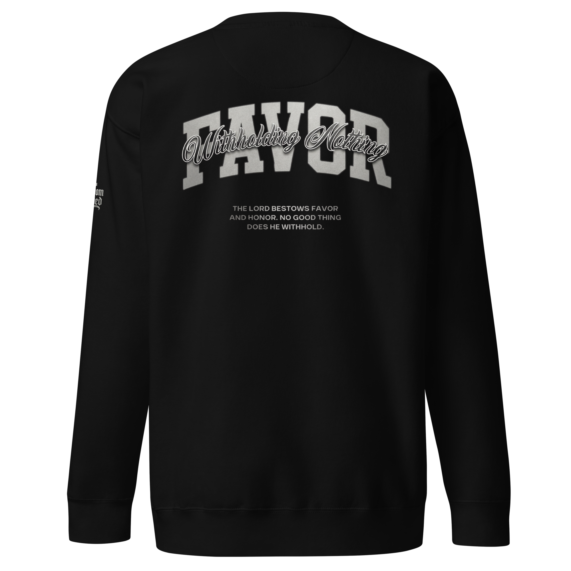 Favor Premium Sweatshirt — black — Back