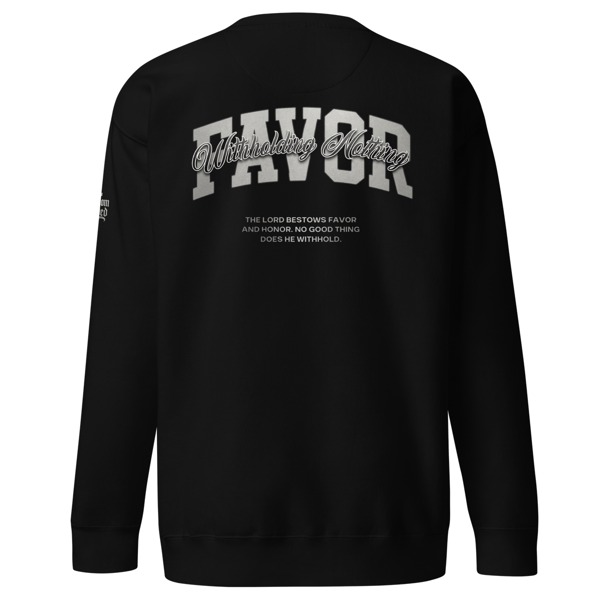 Favor Premium Sweatshirt — black — Back