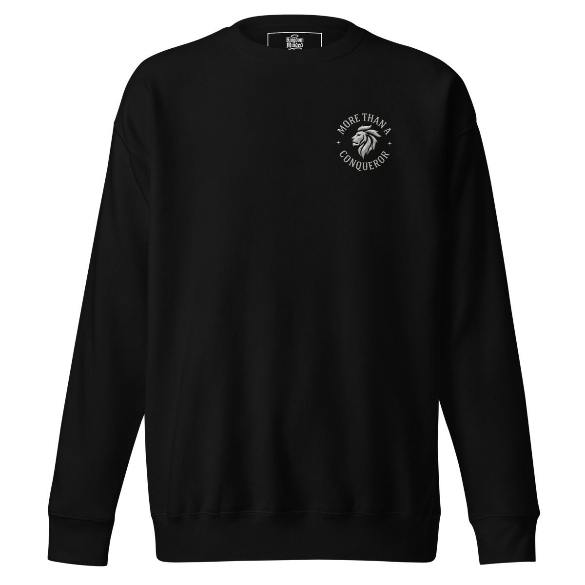 Conqueror Premium Sweatshirt — black — Front