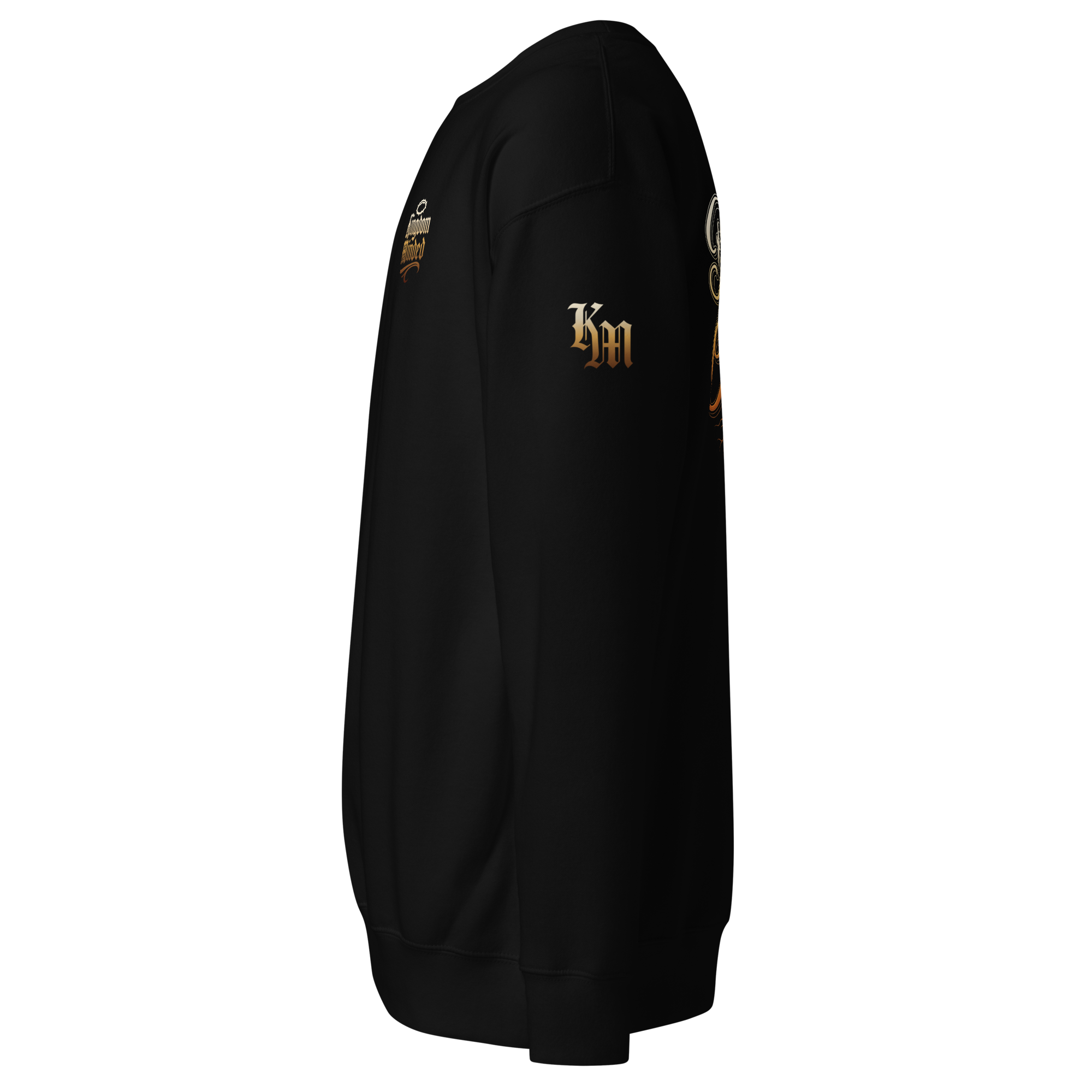 Rooted in Christ Premium Sweatshirt — black — Left