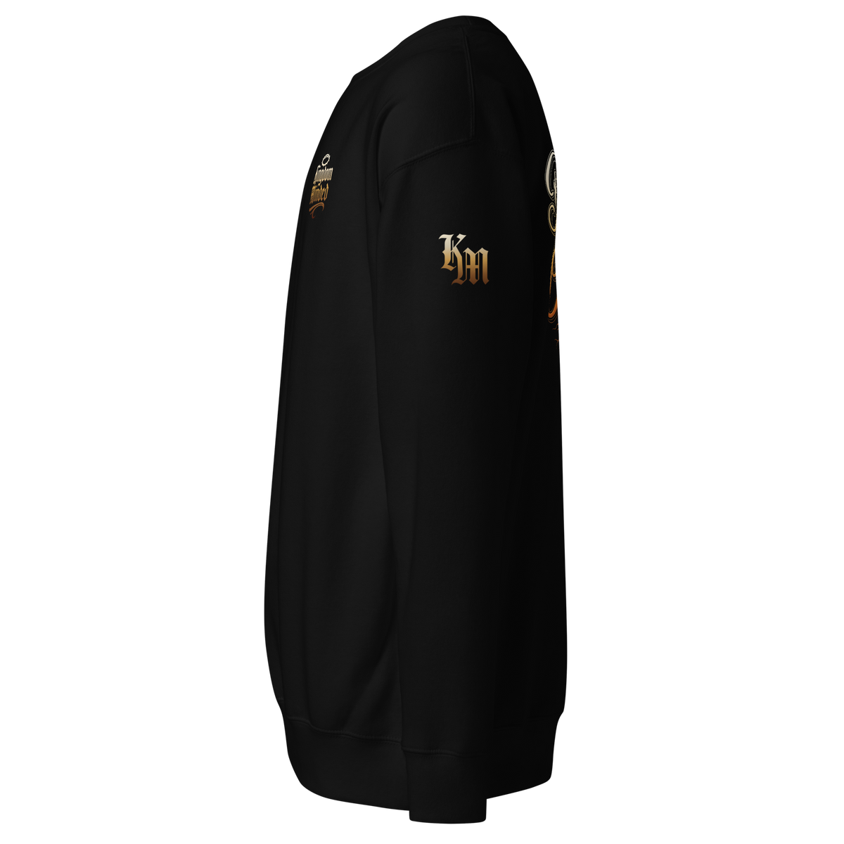 Rooted in Christ Premium Sweatshirt — black — Left