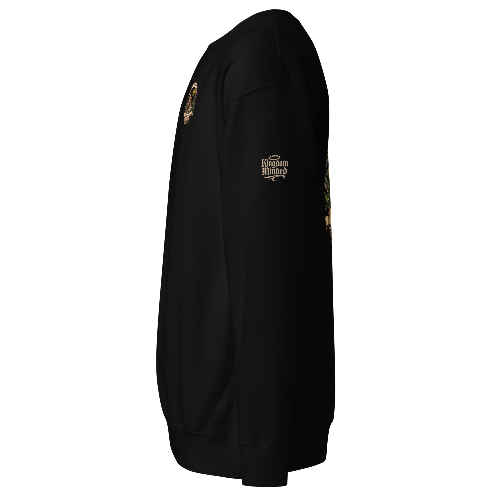 Shall Be Praised Premium Sweatshirt — black — Left
