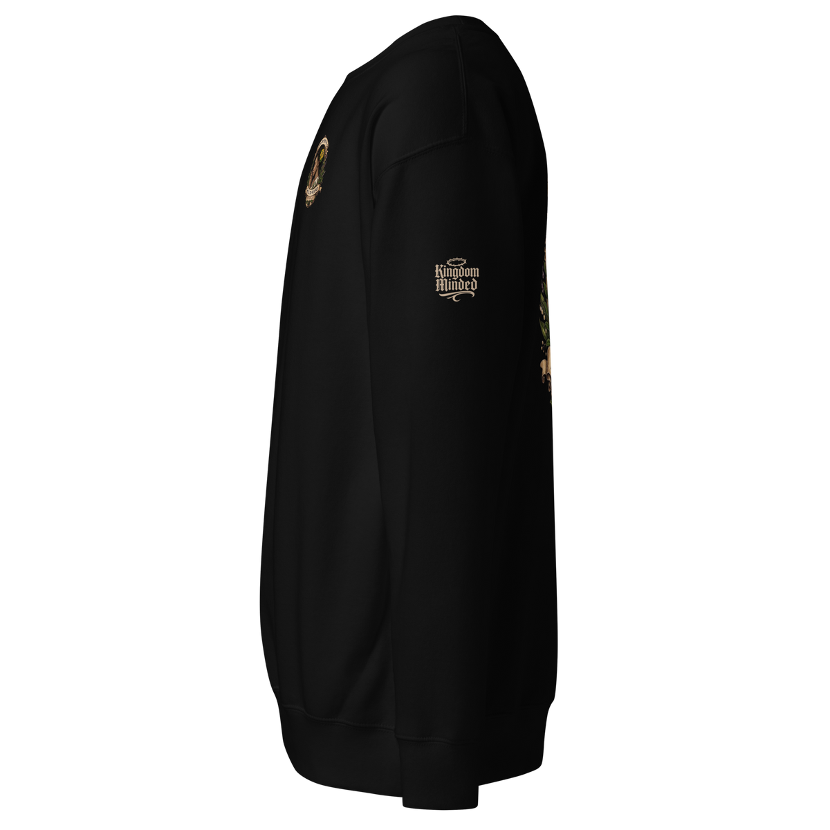Shall Be Praised Premium Sweatshirt — black — Left