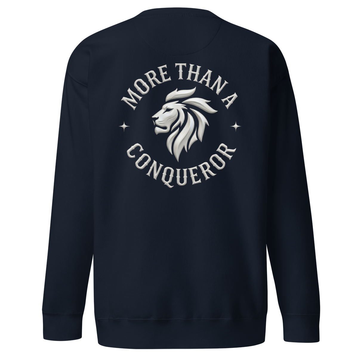 Conqueror Premium Sweatshirt — navy — Back
