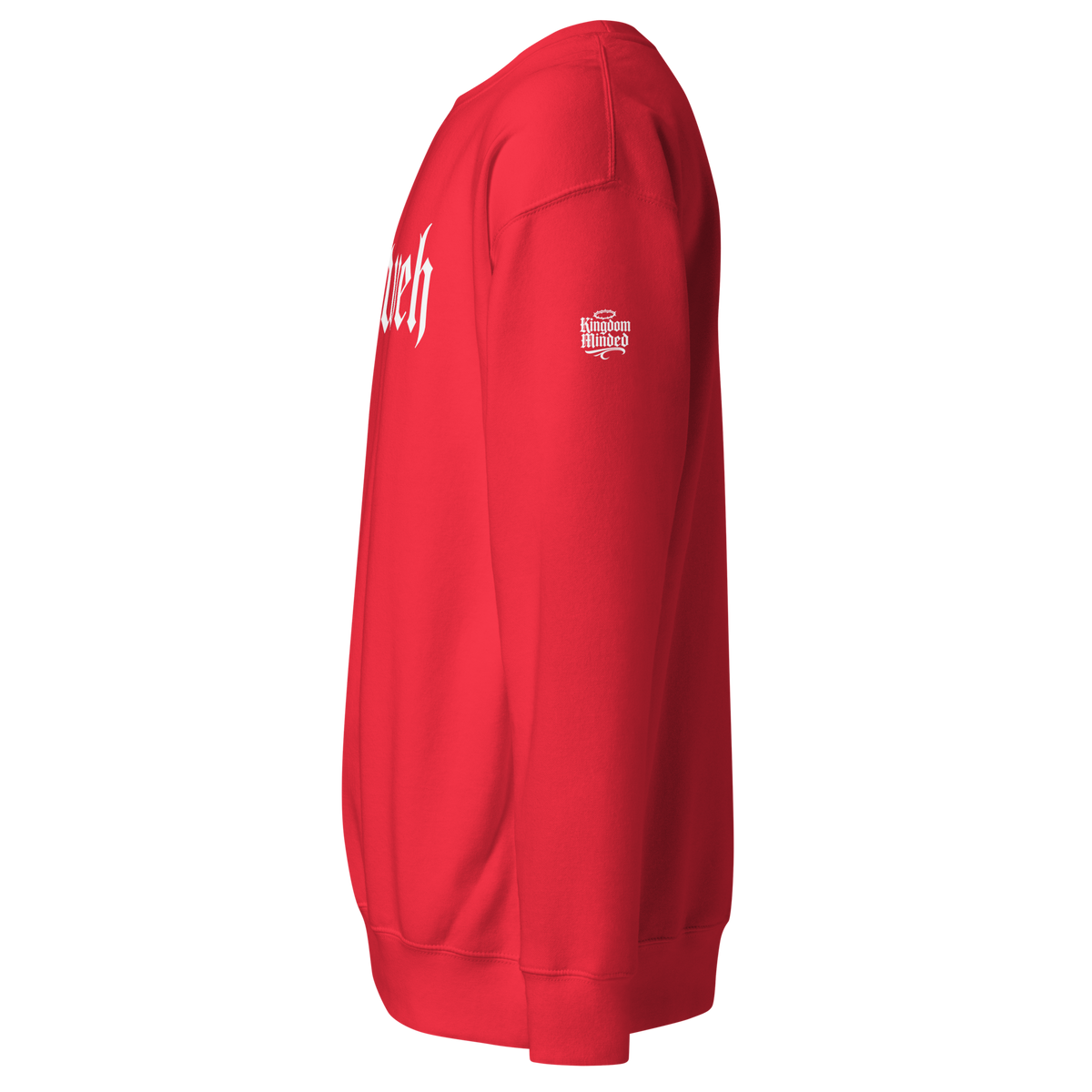 Yahweh Standard Sweatshirt — red — Left