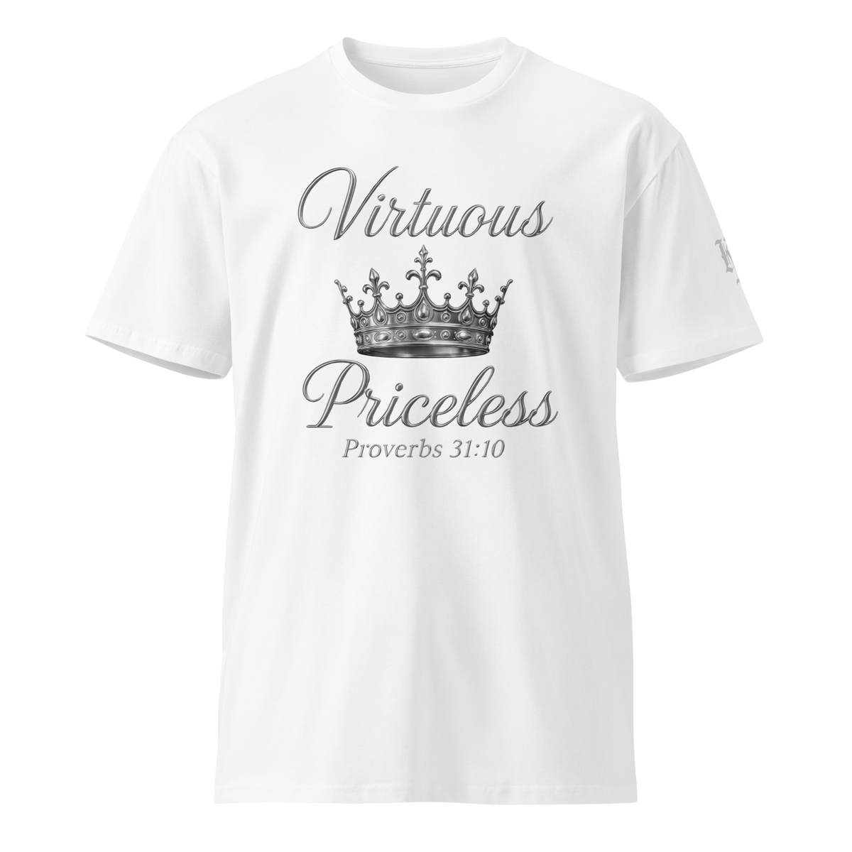 Virtuous Woman Tee — White — Front