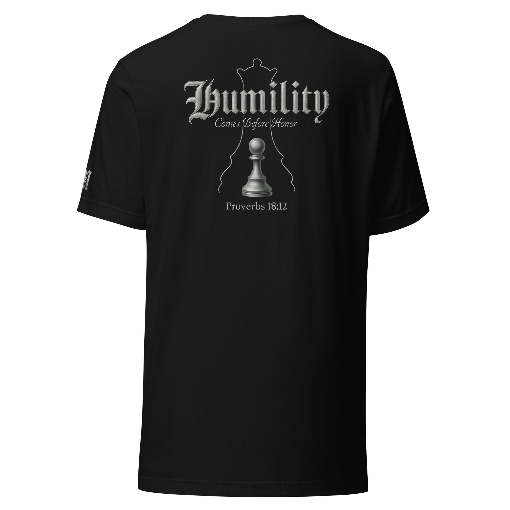 Humility Premium Tee — Black — Back