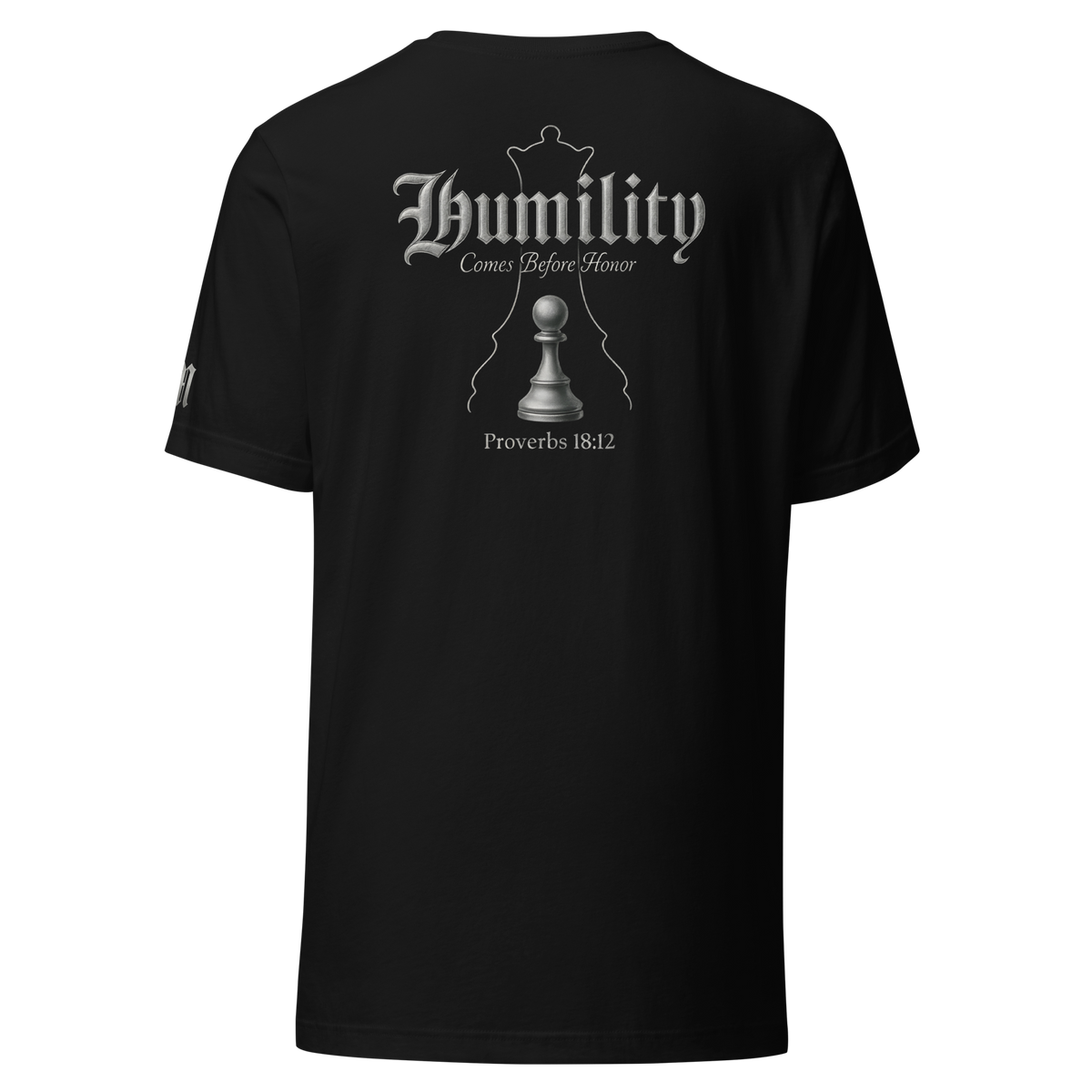 Humility Premium Tee — Black — Back
