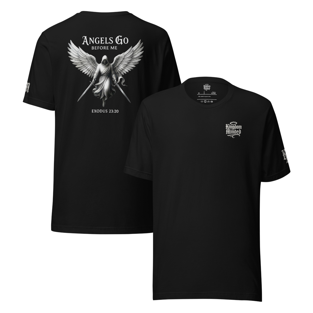 Angels Go Before Me Premium Design Tee