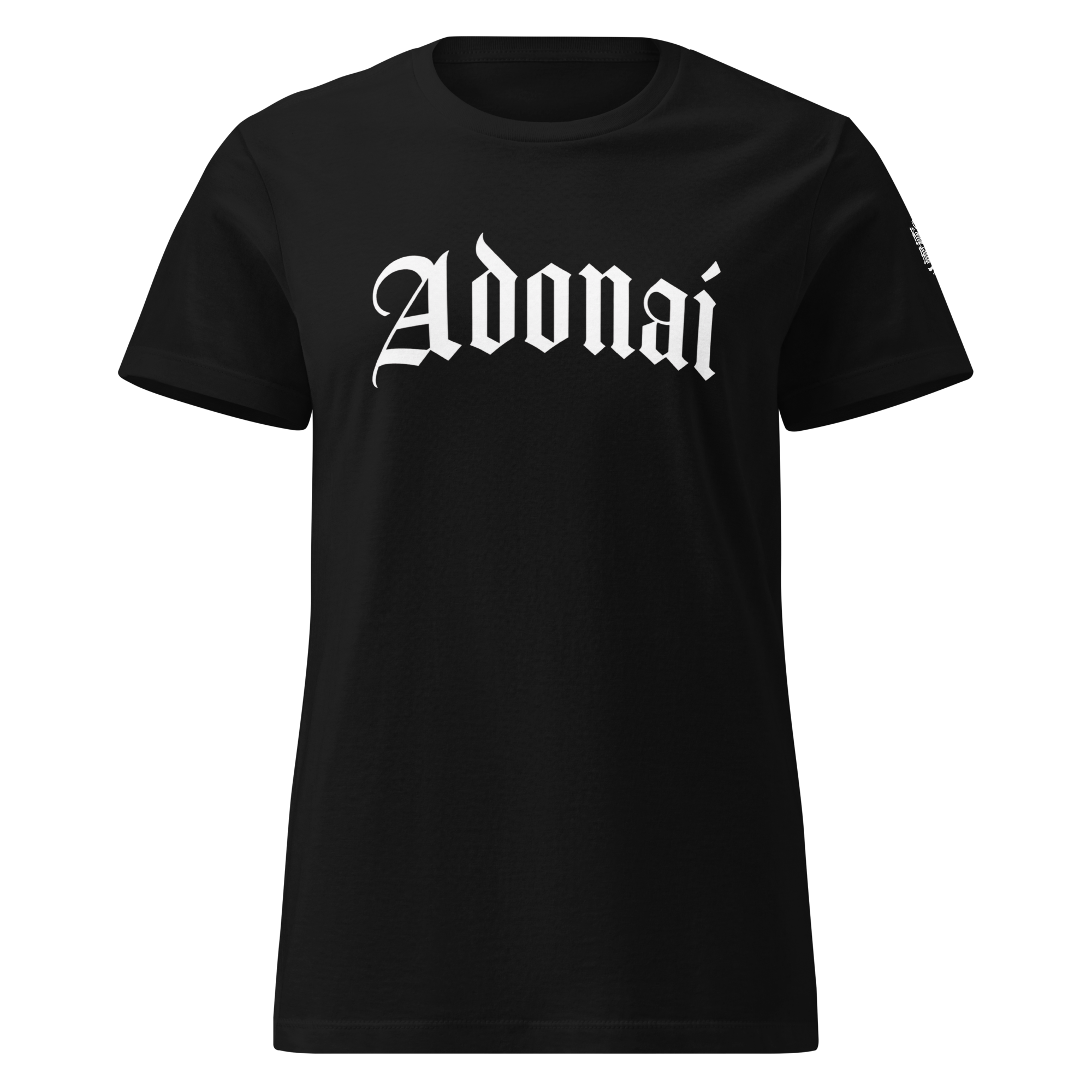 Adonai Women's Tee — Black — Front