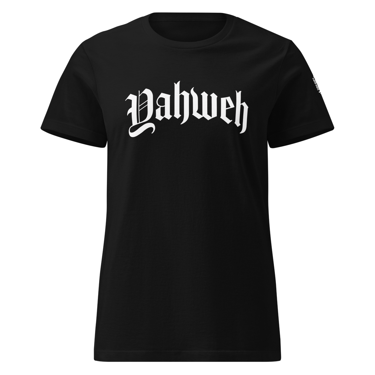 Yahweh Women's Tee — Black — Front