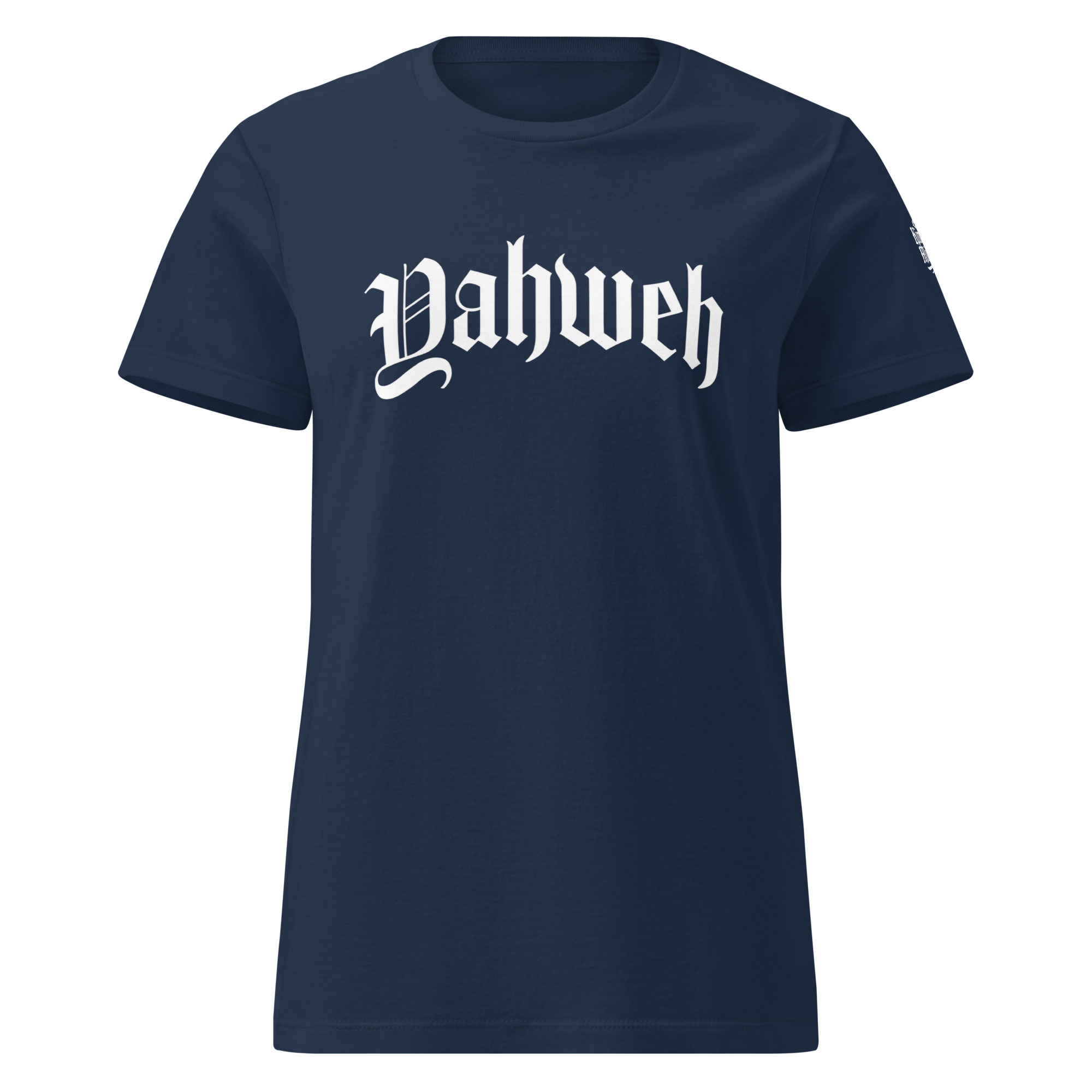 Yahweh Women's Tee — Ocean Navy — Front