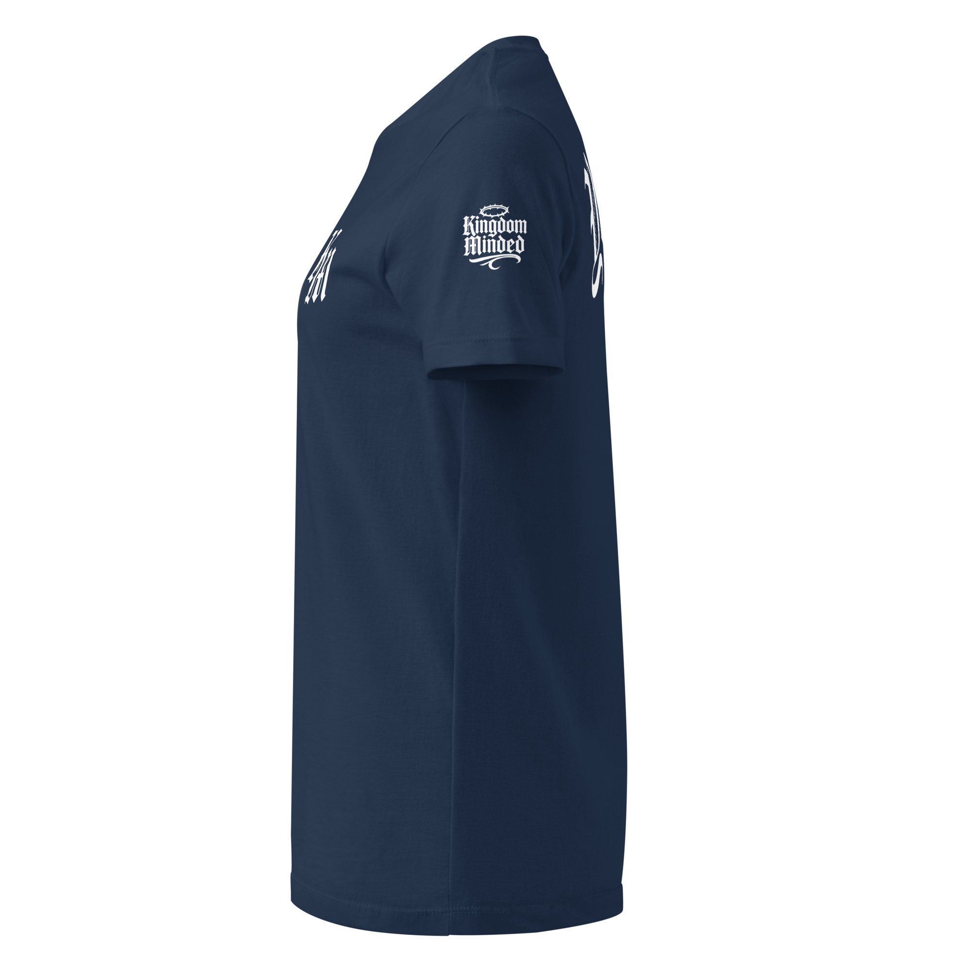 Yahweh Premium Women's Tee — Ocean Navy — Left