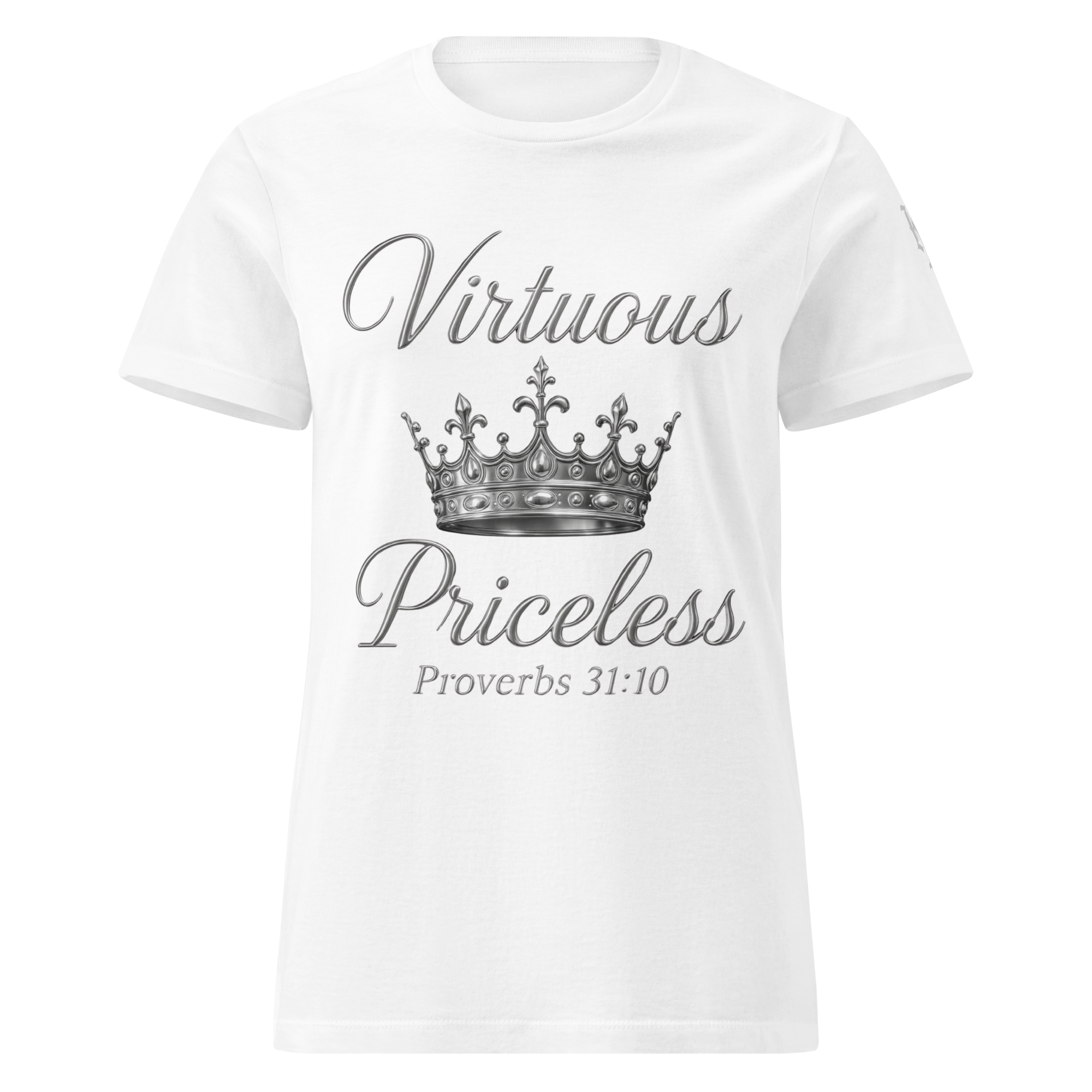 Virtuous Woman Women's Tee — White — Front